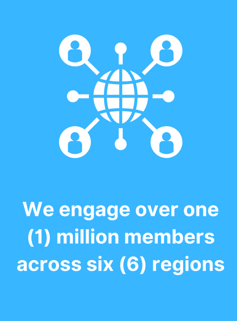 Pax Romana is engaged with over 1 million members across 6 regions